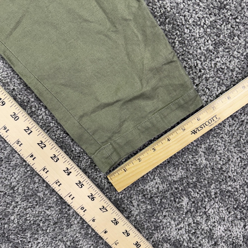 Talbots Pants Womens 8P Green Signature Chino Drawstring Casual City Pockets - Picture 5 of 8